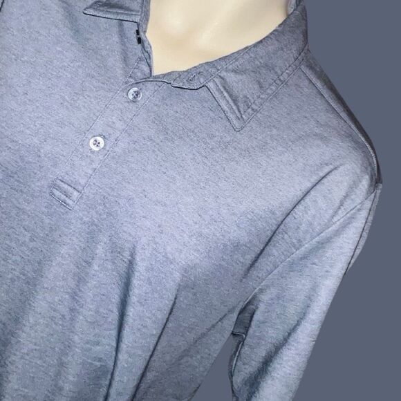 Travis Mathew Blue Gray Iridescent Golf Polo Size XL #39 - Picture 1 of 5